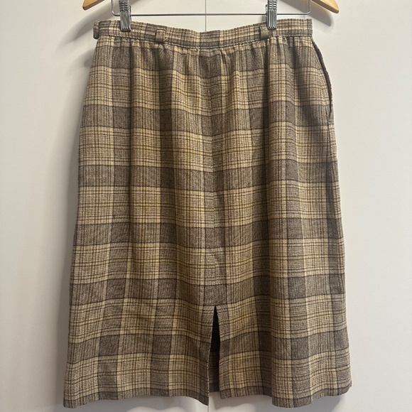 Pendleton Vintage 💯 Virgin Wool Plaid Skirt - Picture 3 of 5